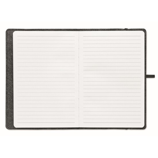 DIN A5 Notizbuch RPET-Filz
