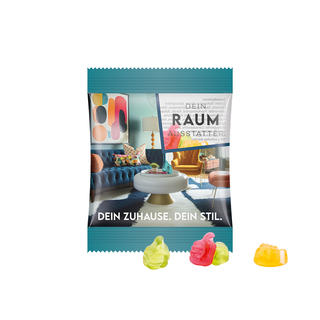 Minitüte,10 g, Folie transparent, Trolli Fruchtgummi Daumen