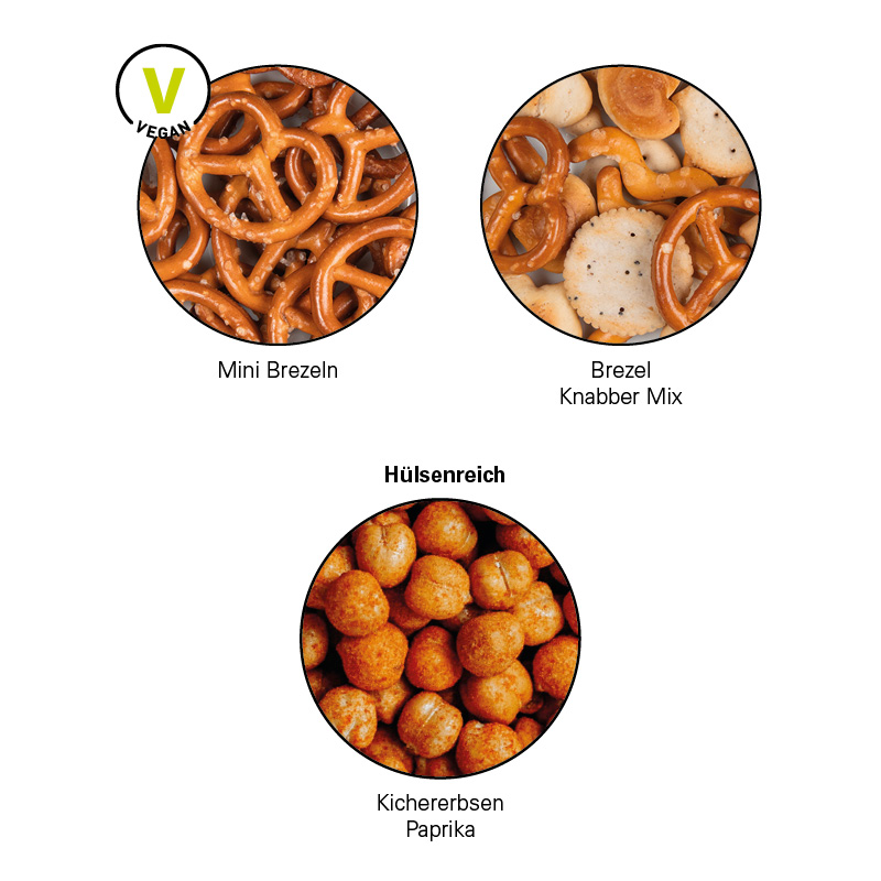 Snack Miditüte, Mini Brezeln, kompostierbare Folie