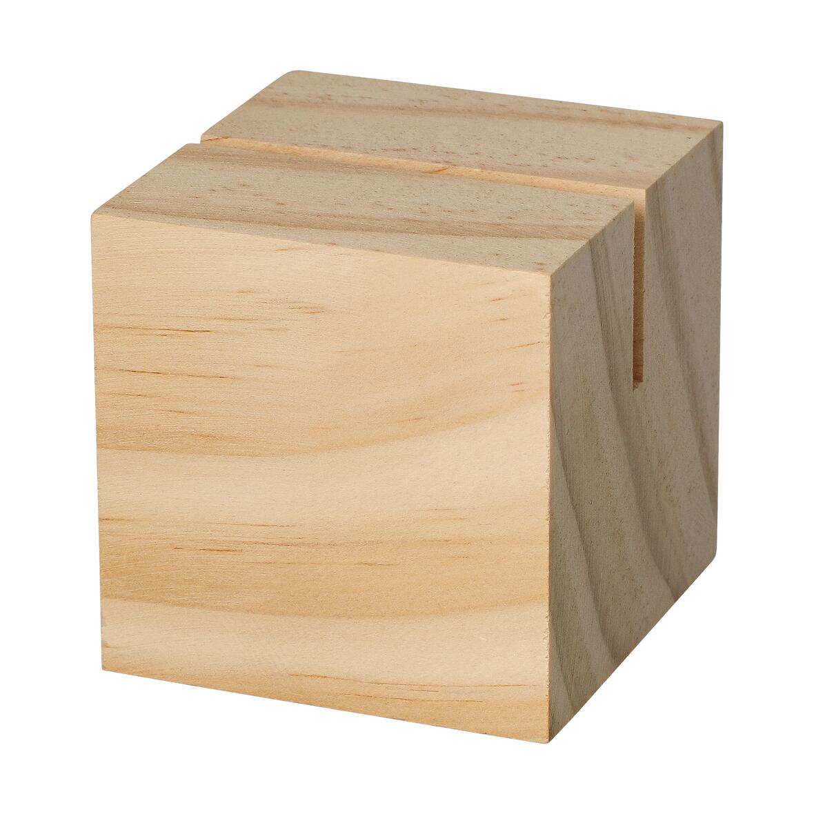 Holzmenükartenhalter "Cube"