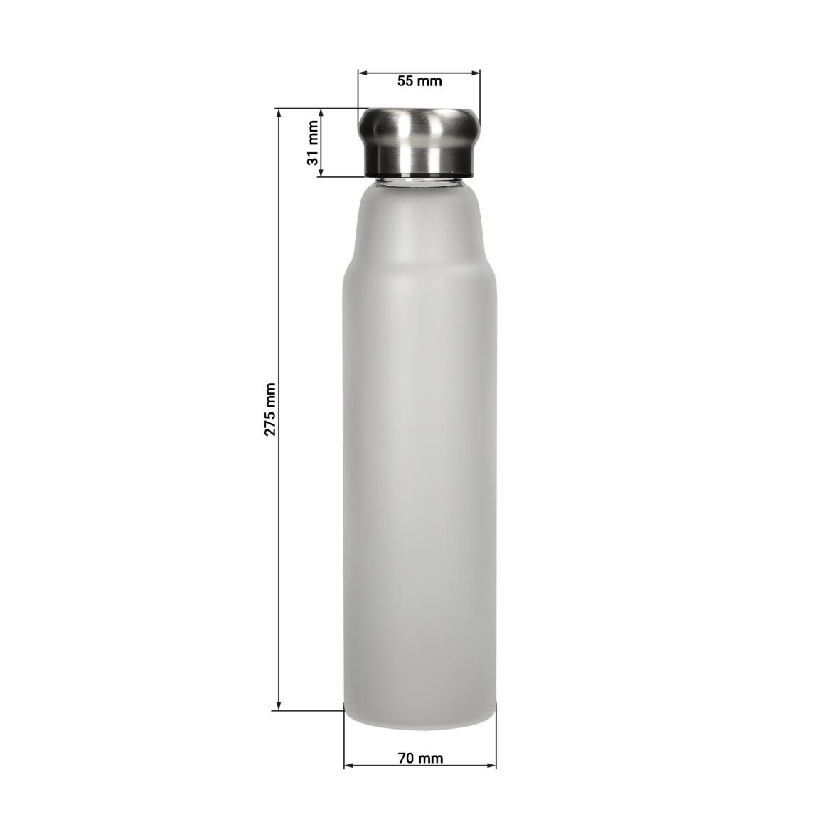 Glasflasche "Life" 700 ml, Frosted