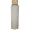 Lume 500 ml Flasche aus mattiertem Kalknatronglas mit Bambusdeckel