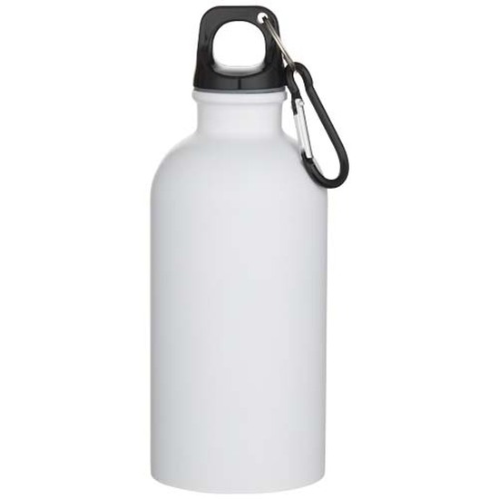 Oregon 400 ml matte RCS-zertifizierte einwandige Trinkflasche aus recyceltem Edelstahl mit Karabinerhaken