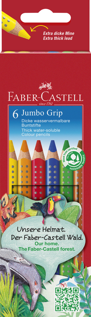 Buntstift Jumbo Grip 6er Kartonetui