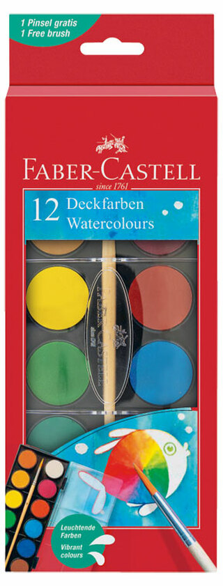 Aquarellfarbkasten mit 12 Farben