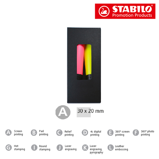 STABILO NEON 2er-Set Leuchtmarkierer