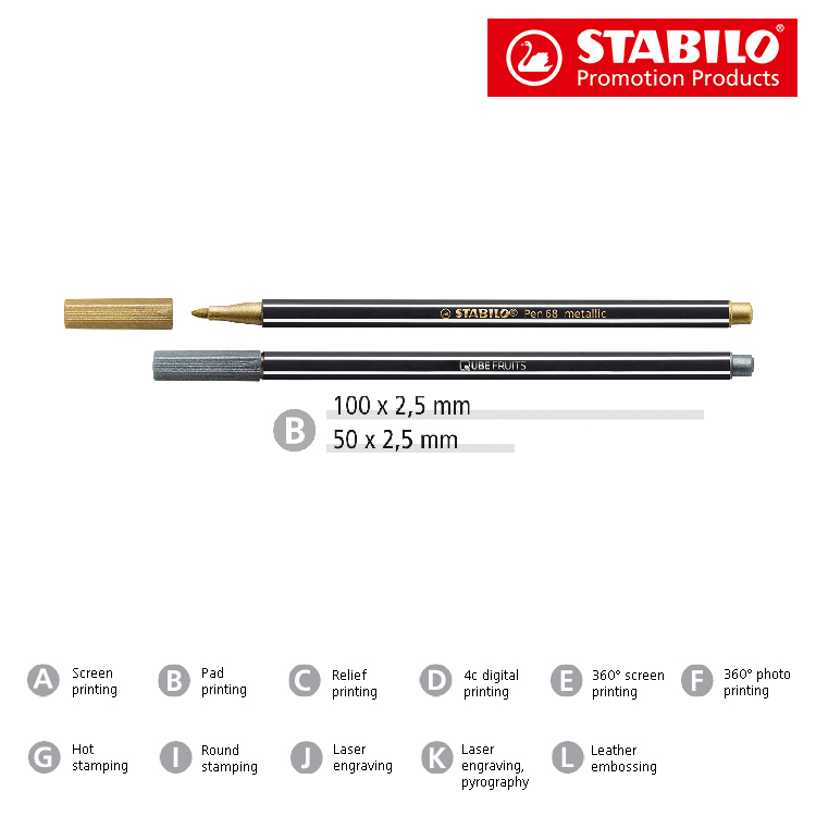 STABILO Pen 68 metallic Fasermaler