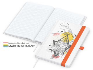 Notizbuch Match-Book White Bestseller A4 Natura individuell, orange