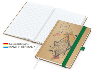 Match-Book White Bestseller A5 Natura braun-individuell, grün
