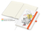 Notizbuch Match-Book Creme Beseller A4 Natura individuell, orange