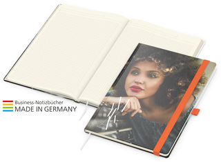 Match-Book Creme  Bestseller A4, Cover-Star matt-individuell, orange