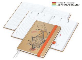 Match-Hybrid White Bestseller A4, Natura braun-individuell, orange