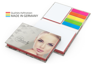 Prag White Bestseller Bookcover gloss-individuell, Farbschnitt rot