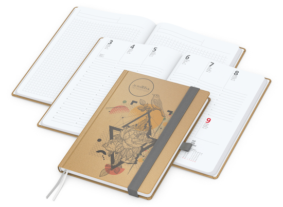 Wochenplaner Match-Hybrid White A5 Natura Bestseller