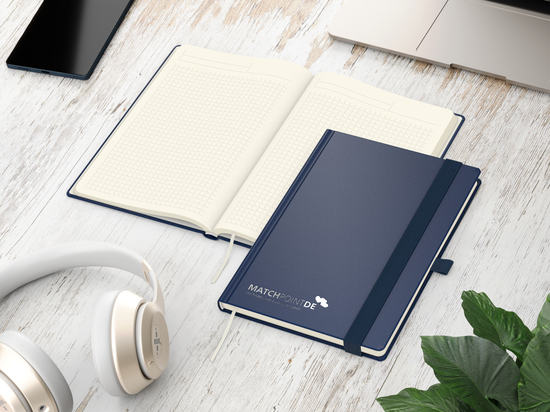 Notizbuch Vision-Book Creme A5 Bestseller inkl. Prägung