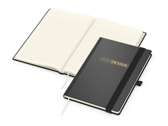 Notizbuch Vision-Book Creme A5 Bestseller inkl. Prägung