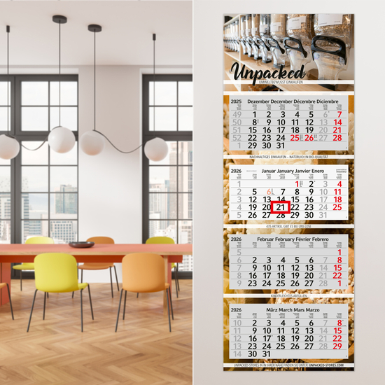 4-Monatskalender Profil 4 Recycling (Mehrblock)