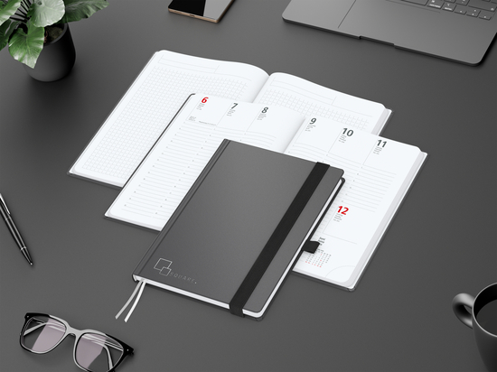 Wochenplaner Vision-Hybrid White Bestseller inkl. Prägung