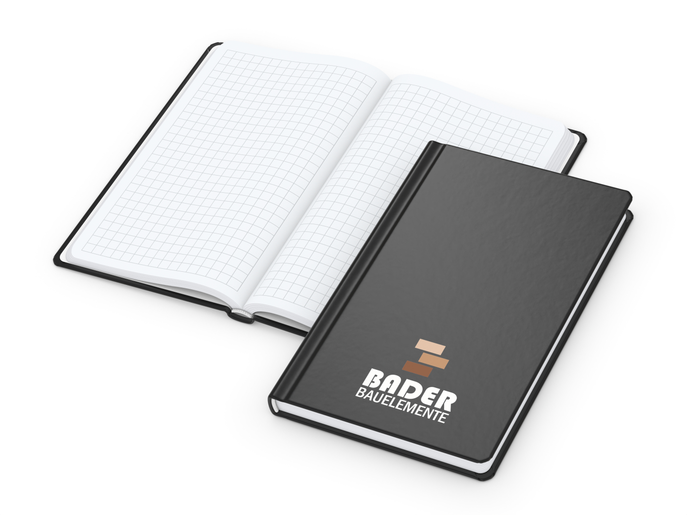 Notizbuch Easy-Book Basic Bestseller, Pocket, schwarz inkl. Siebdruck-Digital