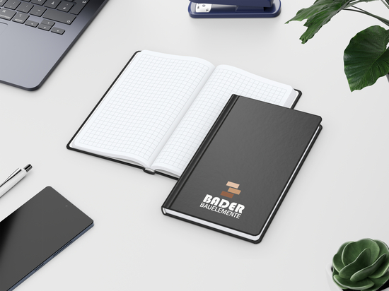 Notizbuch Easy-Book Basic Bestseller, Pocket, schwarz inkl. Siebdruck-Digital