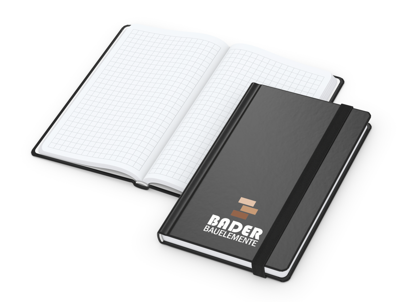 Notizbuch Easy-Book Comfort Bestseller, Pocket, schwarz inkl. Siebdruck-Digital