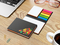 Haftnotiz-Set London Bookcover White Bestseller, gloss-individuell, Farbschnitt orange