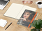 Notizbuch Match-Book Creme Bestseller, A4, Cover-Star, gloss-individuell, orange