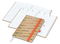 Wochenplaner Match-Hybrid White Bestseller, A5, Natura braun-individuell, orange