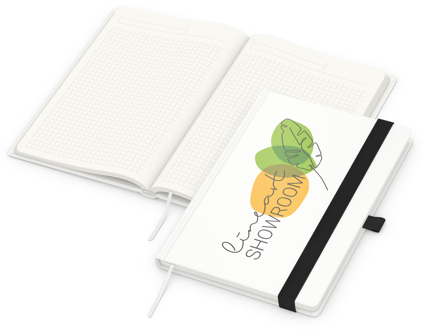 Notizbuch Match-Book, A5, Cover-Star Recycling-Matt, schwarz