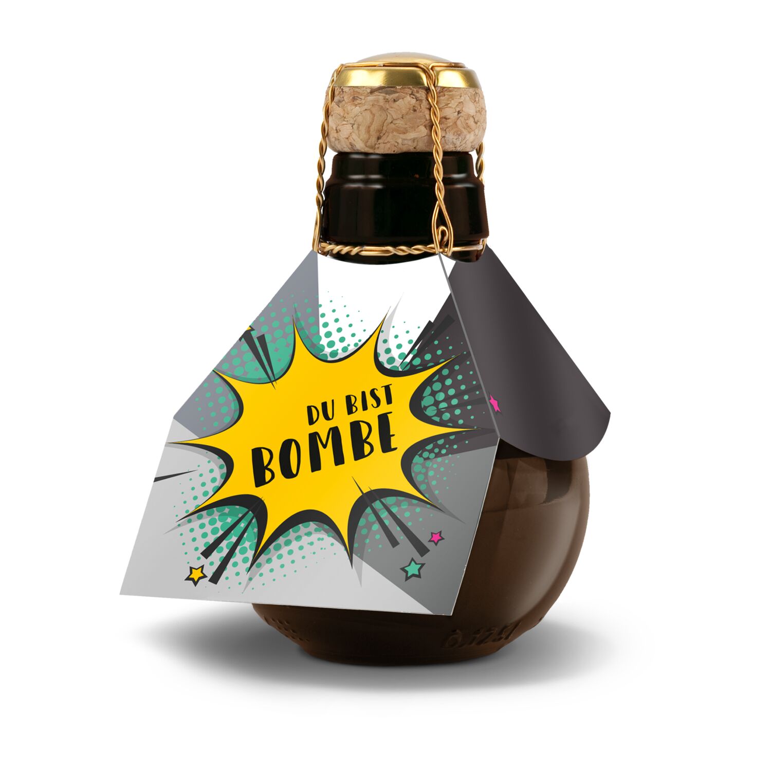 Kleinste Sektflasche der Welt Du bist Bombe, 125 ml 2K1540v