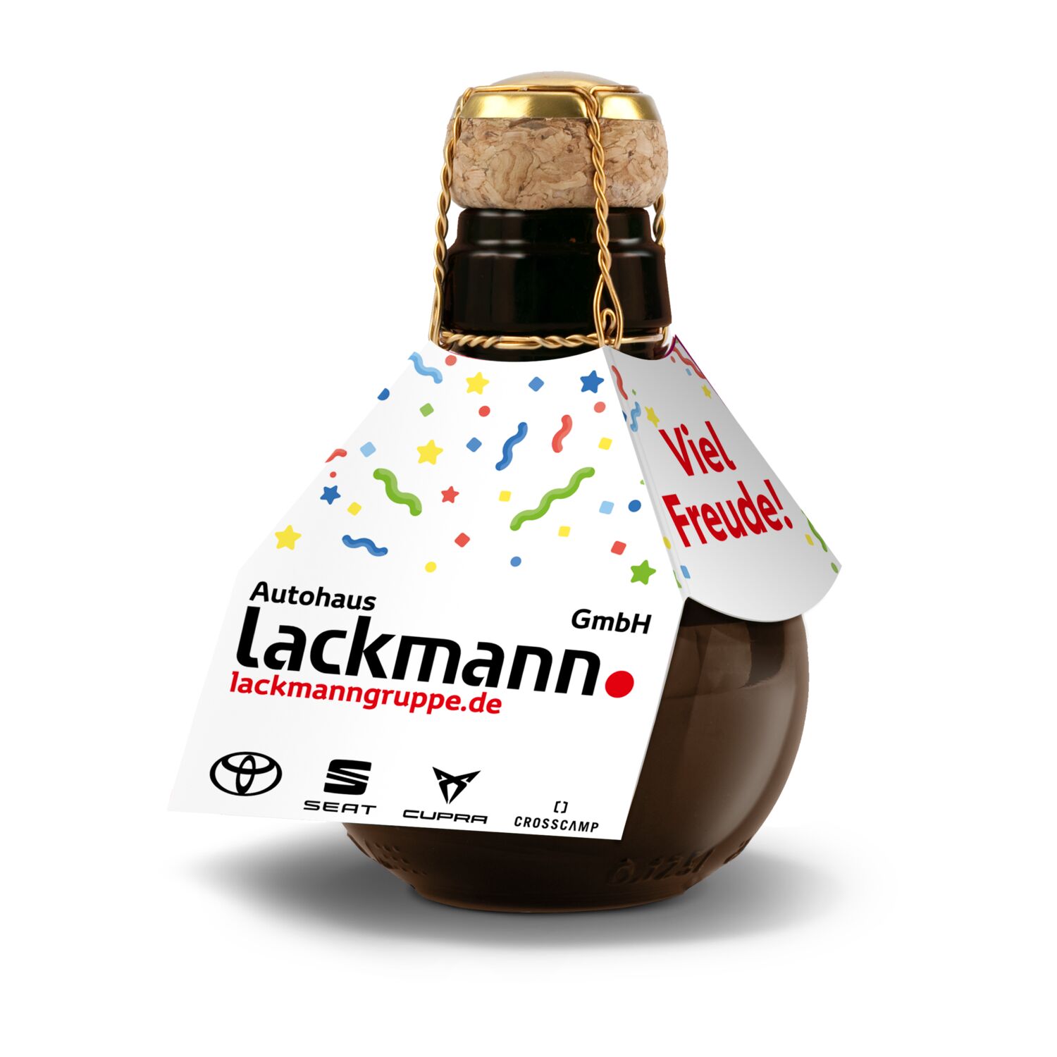 Kleinste Sektflasche der Welt Eigendesign, 125 ml 2K1540z