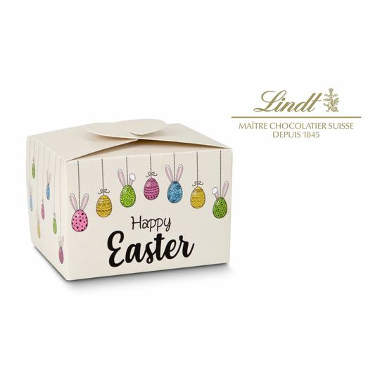 Geschenkartikel: Buntes Lindt Osternest - auch in individueller Pralinenschachtel 2K1669