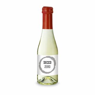 Secco ZERO, alkoholfrei - Flasche klar - Kapsel rot, 0,2 l 2K1939e