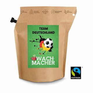 Geschenkartikel / Präsentartikel: Fußball-EM Team Deutschland Wachmacher, Kaffee im Brühbeutel 2K1962a
