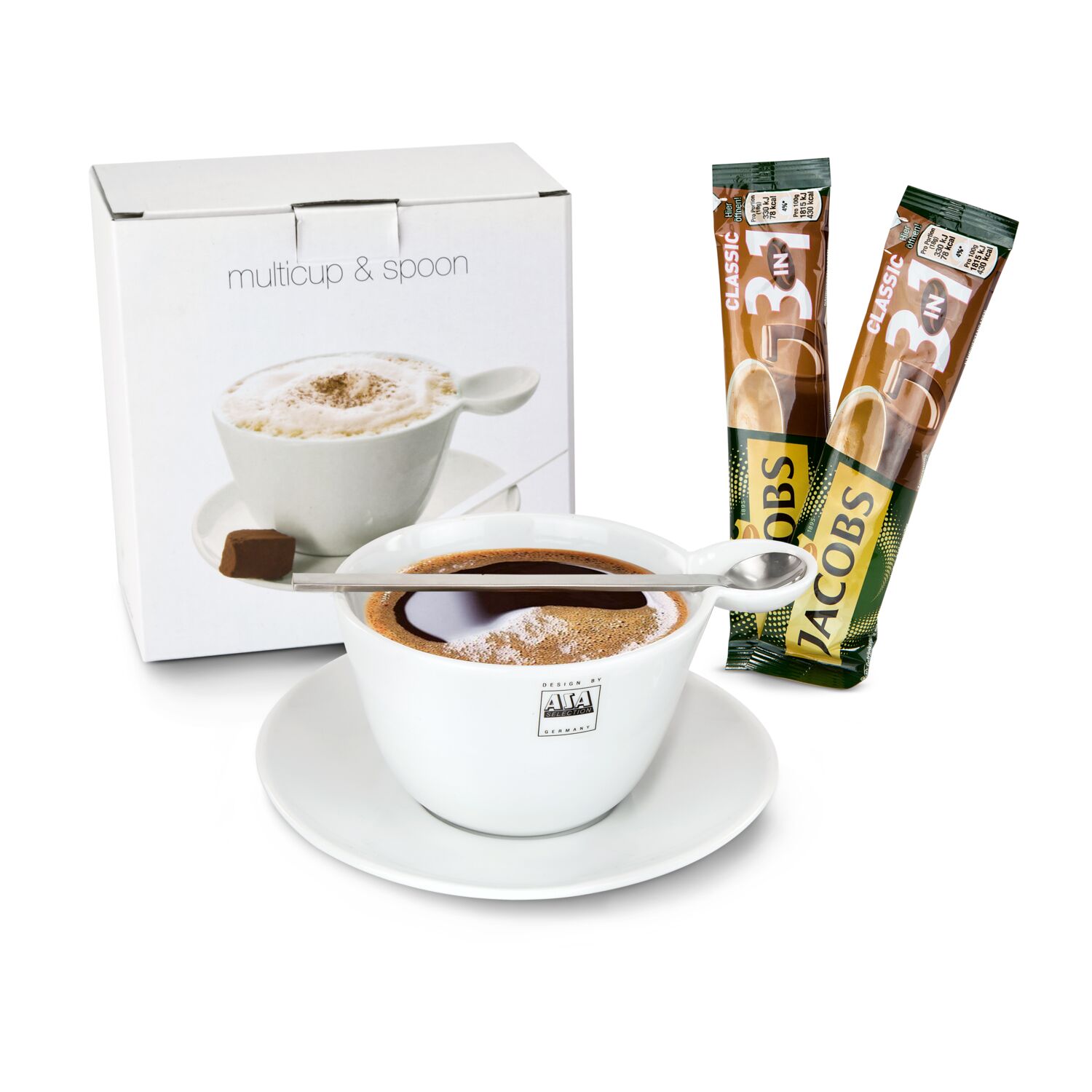 Geschenkset / Präsenteset: Multicup & Spoon 2K2014
