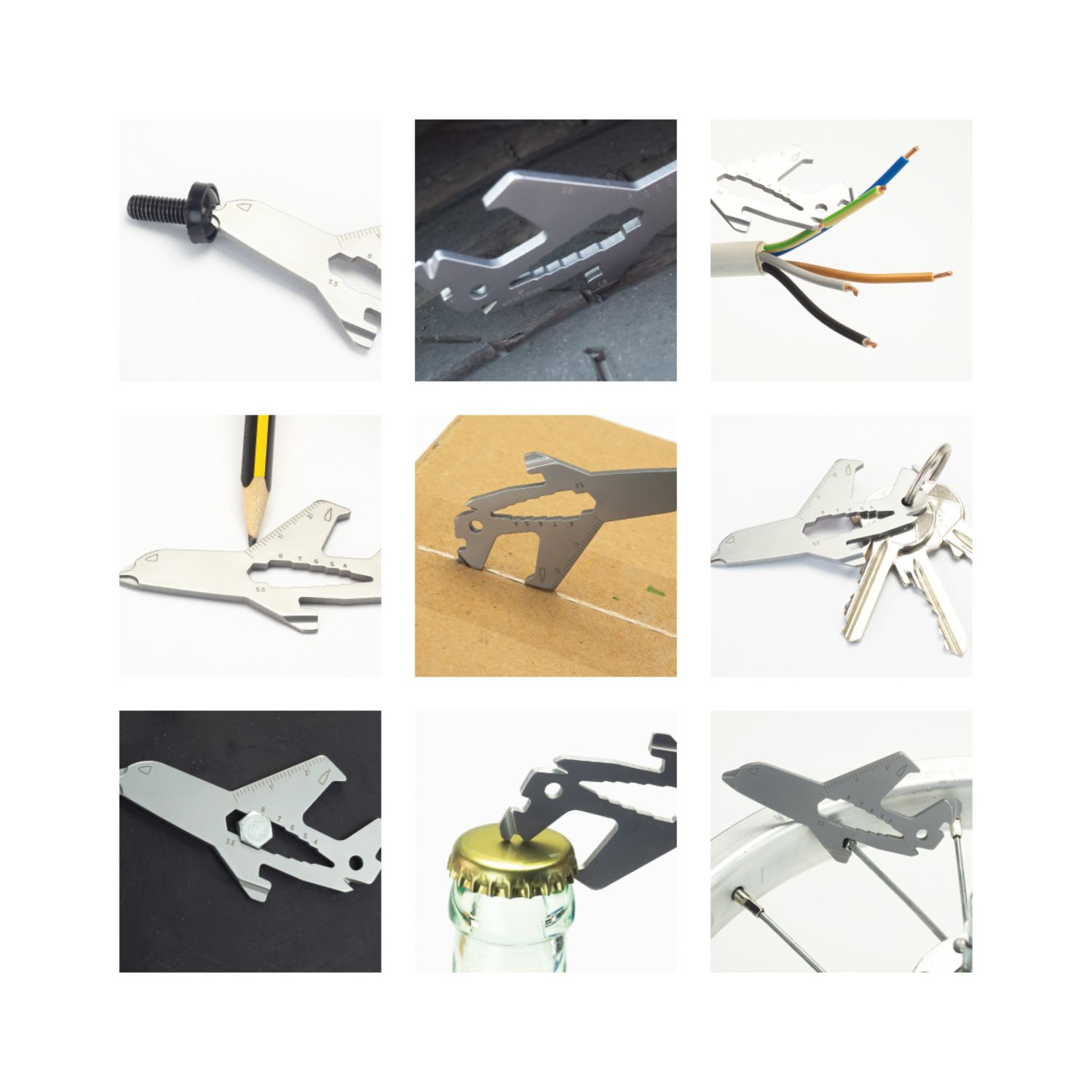 ROMINOX® Key Tool Airplane (18 Funktionen) Werkzeug 2K2101g