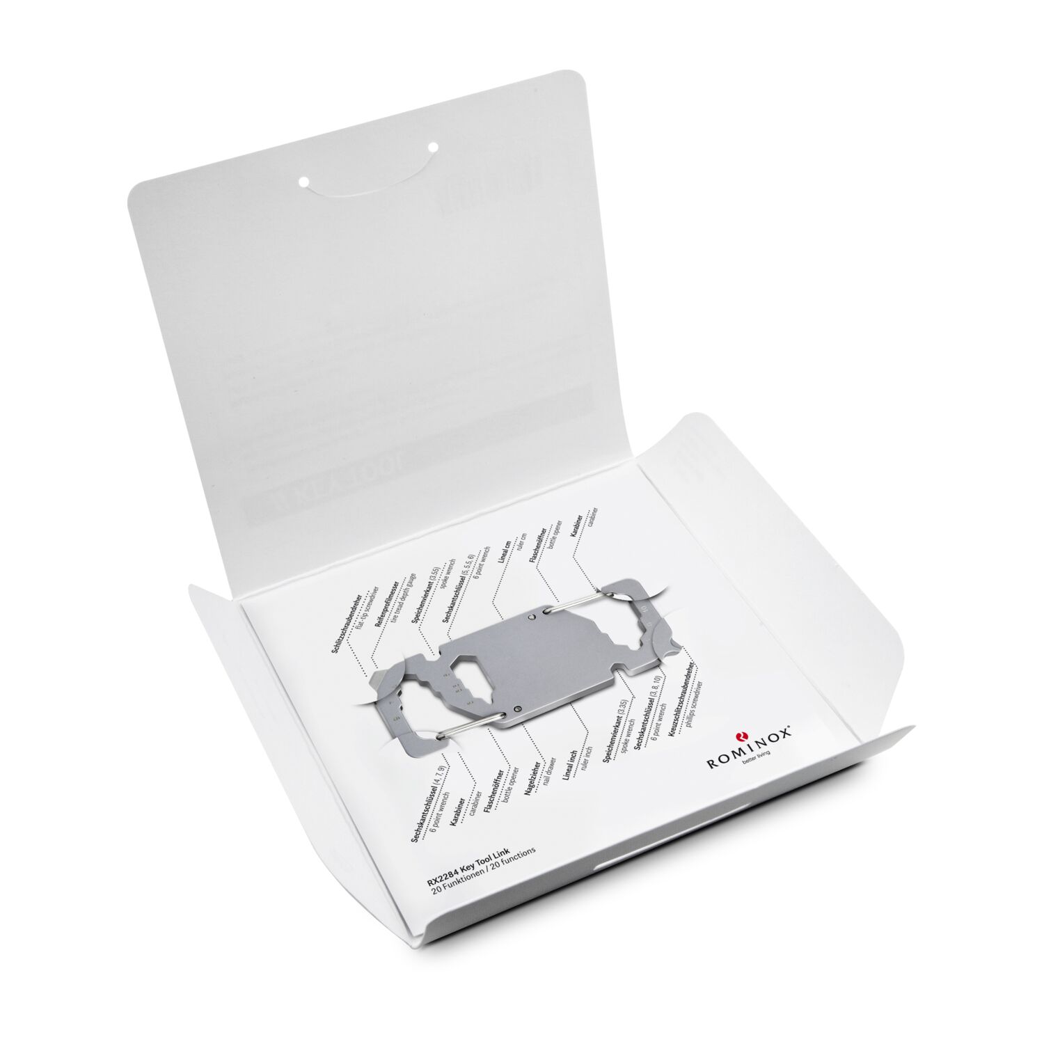 ROMINOX® Key Tool Link (20 Funktionen) Große Helden (Einzelhandel) 2K2105j