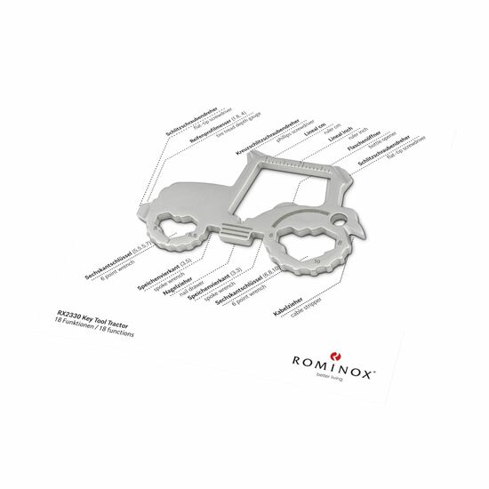 ROMINOX® Key Tool Car/Auto (18 Funktionen) Große Helden (Einzelhandel) 2K2105p