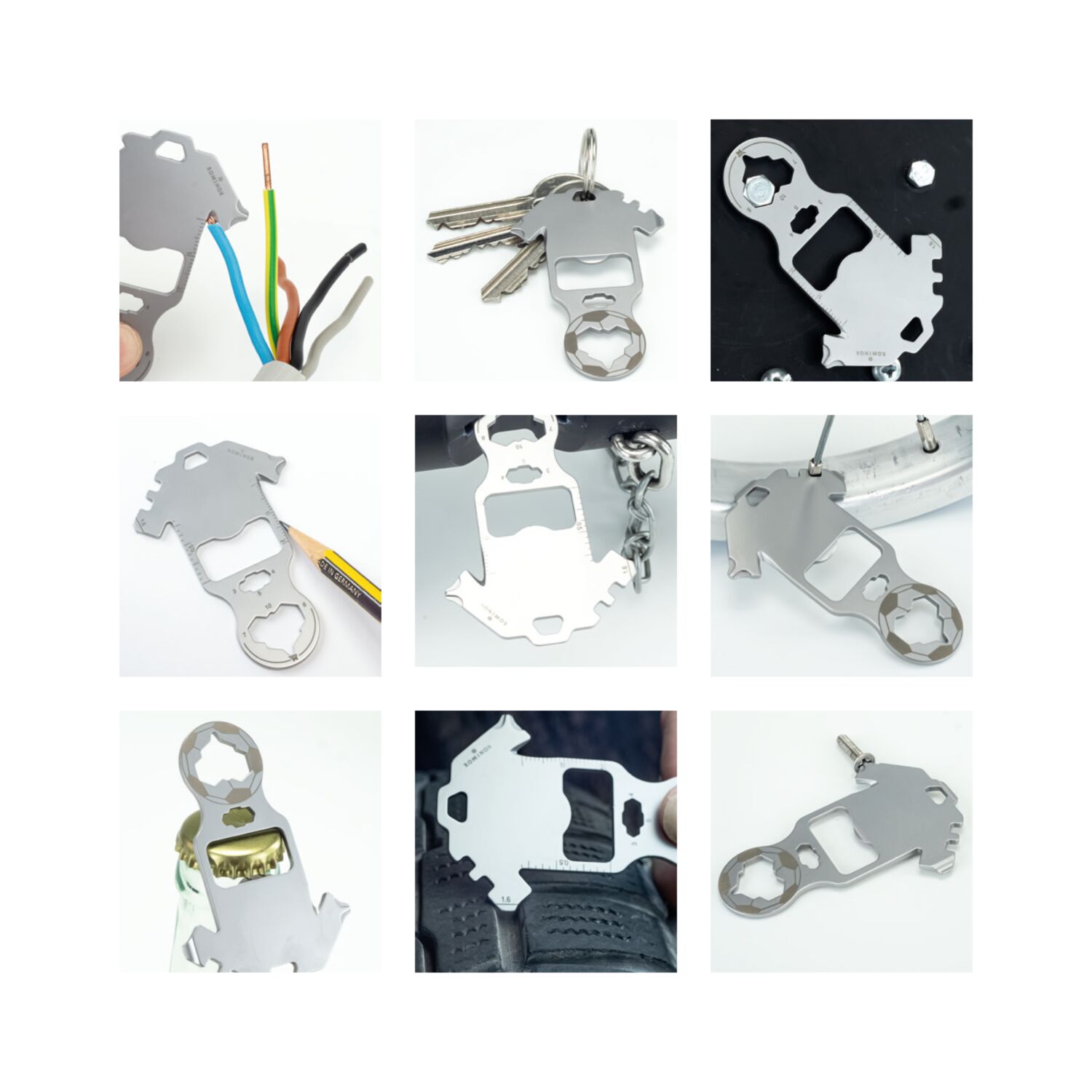 ROMINOX® Key Tool Football (18 Funktionen) Super Dad 2K2108h