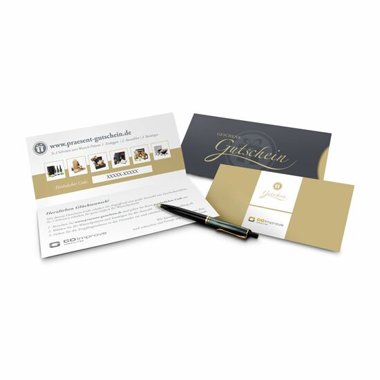 Geschenkgutschein Gold, 35 € für Präsent-, Lifestyle- und Wellnessartikel 2K9035