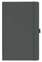 Notizbuch Style Medium im Format 13x21cm, Inhalt liniert, Einband Fancy in der Farbe Graphite