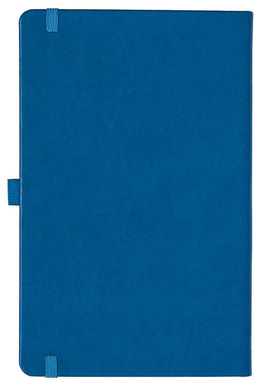 Notizbuch Style Medium im Format 13x21cm, Inhalt liniert, Einband Slinky in der Farbe Azure