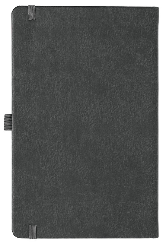 Notizbuch Style Medium im Format 13x21cm, Inhalt liniert, Einband Slinky in der Farbe Dark Grey