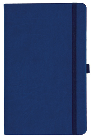 Notizbuch Style Medium im Format 13x21cm, Inhalt liniert, Einband Slinky in der Farbe Ultramarine