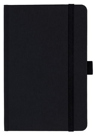 Notizbuch Style Small im Format 9x14cm, Inhalt blanco, Einband Fancy in der Farbe Black