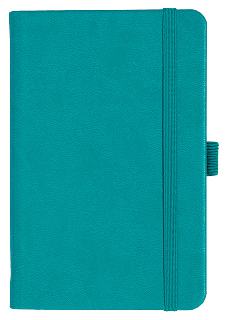 Notizbuch Style Small im Format 9x14cm, Inhalt blanco, Einband Slinky in der Farbe Turquoise