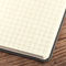 Notizbuch Style Square im Format 17,5x17,5cm, Inhalt kariert, Einband Slinky in der Farbe Black