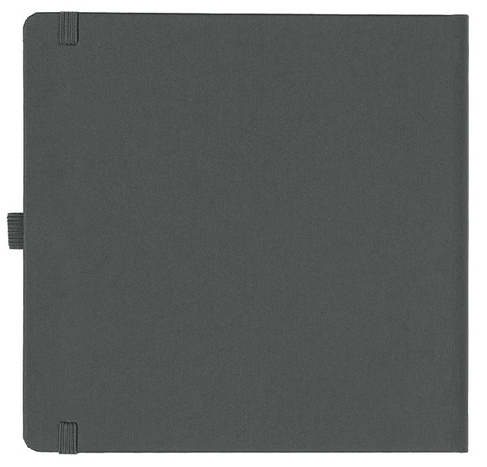 Notizbuch Style Square im Format 17,5x17,5cm, Inhalt liniert, Einband Fancy in der Farbe Graphite