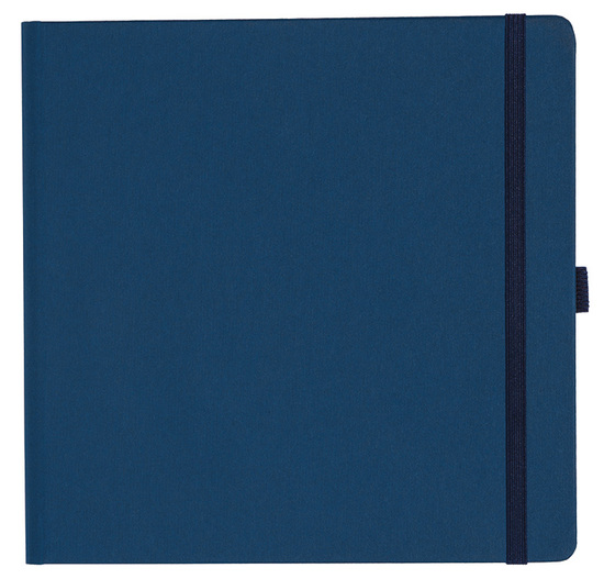 Notizbuch Style Square im Format 17,5x17,5cm, Inhalt liniert, Einband Fancy in der Farbe Royal Blue