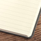 Notizbuch Style Square im Format 17,5x17,5cm, Inhalt liniert, Einband Woody in der Farbe Sludge